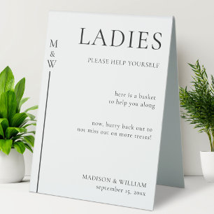 Plaque De Table Salle De Bains mariage Panier Dames Et Gents Salle