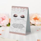 Plaque De Table Salon de beauté Gold rose Covid Conscient Safety (In SItu (Mariage))