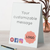 Plaque De Table Salon ou spa personnalisable  (En SItu (Tableau))