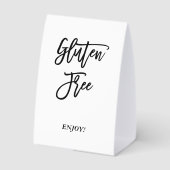 Plaque De Table Sans gluten (Verso)