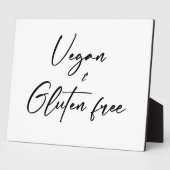 Plaque de table sans légumes et gluten avec de l'E (Côté)