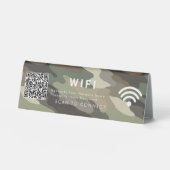 Plaque De Table Scan Connect Camouflage Table Tent Sign Design (Recto)