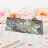 Plaque De Table Scan Connect Camouflage Table Tent Sign Design (In SItu (Mariage))