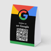 Plaque De Table Scan Professionnel pour Examiner le Code QR Google (Recto)