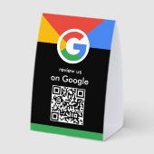 Plaque De Table Scan Professionnel pour Examiner le Code QR Google (Verso)