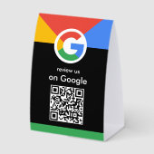 Plaque De Table Scan Professionnel pour Examiner le Code QR Google (Recto)