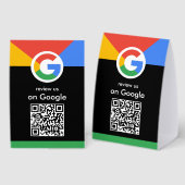 Plaque De Table Scan Professionnel pour Examiner le Code QR Google (Recto/verso)