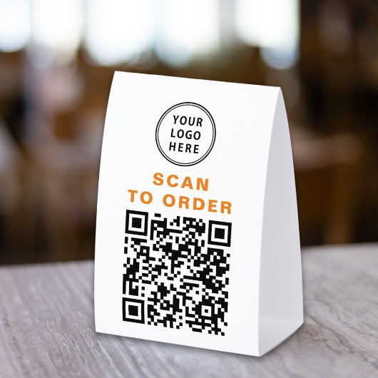 Plaque De Table Scan to Order QR Code Restaurant