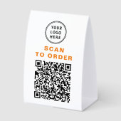 Plaque De Table Scan to Order QR Code Restaurant (Recto)