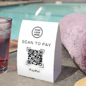 Plaque De Table Scan to Pay | Modern Temporary Payment Solution