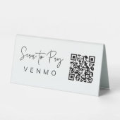 Plaque De Table Scanner le code QR Mobile de la table de retrait (Recto)