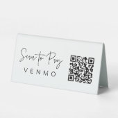 Plaque De Table Scanner le code QR Mobile de la table de retrait (Verso)