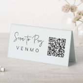 Plaque De Table Scanner le code QR Mobile de la table de retrait (En SItu (Tableau))