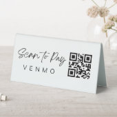 Plaque De Table Scanner le code QR Mobile de la table de retrait (En SItu (Tableau))
