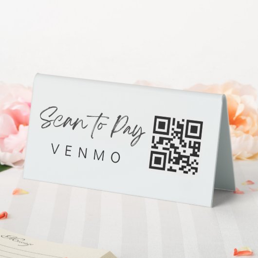 Plaque De Table Scanner le code QR Mobile de la table de retrait (In SItu (Mariage))