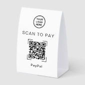 Plaque De Table Scanner pour Payer | Solution de Paiement Temporai (Recto)