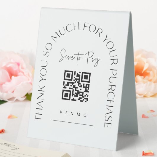 Plaque De Table Scanner QR Code Table Tente Barre de Mariage Panne (In SItu (Mariage))