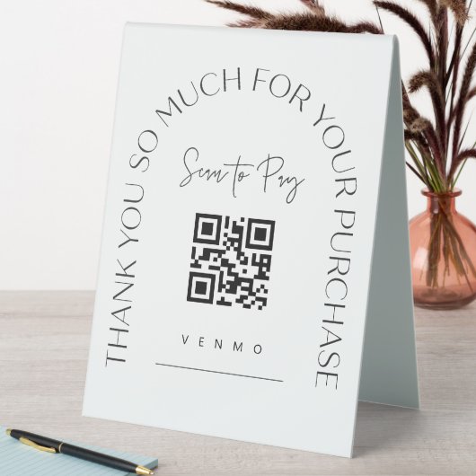Plaque De Table Scanner QR Code Table Tente Barre de Mariage Panne (En SItu (Tableau))