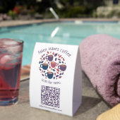 Plaque De Table SCANNEZ LE CODE QR MENU Café Espresso (InVersositu (sur table))