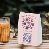 Plaque De Table SCANNEZ LE CODE QR MENU Café Espresso