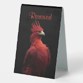 Plaque De Table Scarlet Phoenix Est Fièrement Réservé (Verso)