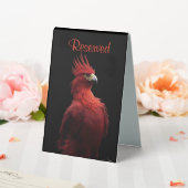 Plaque De Table Scarlet Phoenix Est Fièrement Réservé (In SItu (Mariage))