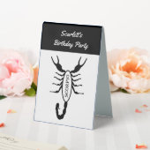 Plaque De Table Scorpio Black Scorpion Star Sign Custom Anniversai (In SItu (Mariage))
