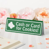 Plaque De Table Scoutisme - Espèces ou carte pour les cookies (In SItu (Mariage))