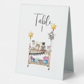 Plaque De Table Script de graduation du panier à barres (Verso)