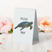 Plaque De Table Sea turtle cartoon (In SItu (Mariage))