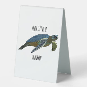 Plaque De Table Sea turtle cartoon
