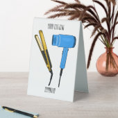 Plaque De Table Sèche-cheveux & lisseuse-cheveux illustration (En SItu (Tableau))