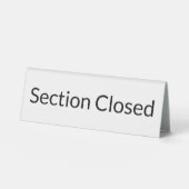 Plaque De Table Section Closed White (Recto)