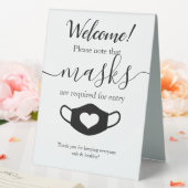 Plaque De Table Sécurité d'entreprise moderne Portez votre masque  (In SItu (Mariage))