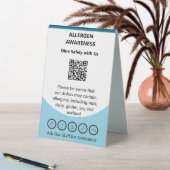 Plaque De Table Sensibilisation verticale personnalisée aux allerg (En SItu (Tableau))