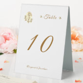 Plaque De Table Sepia Virgin Mary Mariage Numéro de table (In SItu (Mariage))