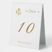 Plaque De Table Sepia Virgin Mary Mariage Numéro de table (Verso)