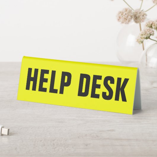 Plaque De Table Service d'assistance (En SItu (Tableau))