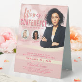 Plaque De Table Service de conférence Pink Bokeh Women's Church (In SItu (Mariage))