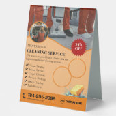 Plaque De Table Service de nettoyage Panneau de tente de table per (Recto)