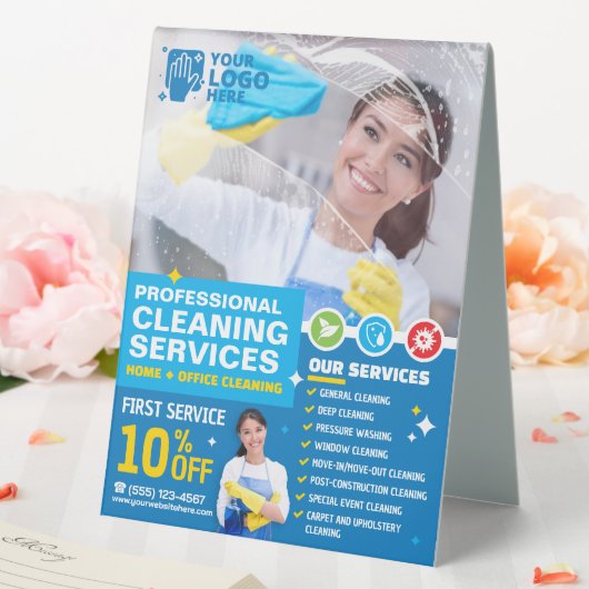 Plaque De Table Services de nettoyage professionnels (In SItu (Mariage))