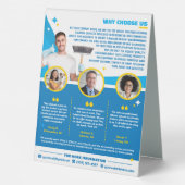 Plaque De Table Services de nettoyage professionnels (Verso)