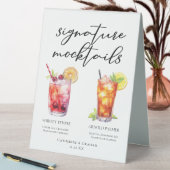 Plaque De Table Shirley Temple Arnold Palmer Mariage Mocktails (En SItu (Tableau))