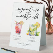 Plaque De Table Shirley Temple Mojito Signature Mocktails Menu (En SItu (Tableau))