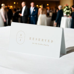 Plaque De Table SHYLAH Minimal Gold Simple Moderne Mariage Réservé