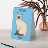 Plaque De Table Siamese cat cartoon (En SItu (Tableau))