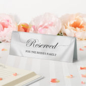 Plaque De Table Siège réservé simple Mariage blanc élégant (In SItu (Mariage))