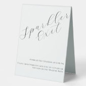 Plaque De Table Signal de sortie Sparkler (Recto)