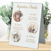 Plaque De Table Signature Boissons Elegant Gold Pet Mariage 3 Phot