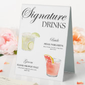 Plaque De Table Signature Boissons - Mariage (In SItu (Mariage))